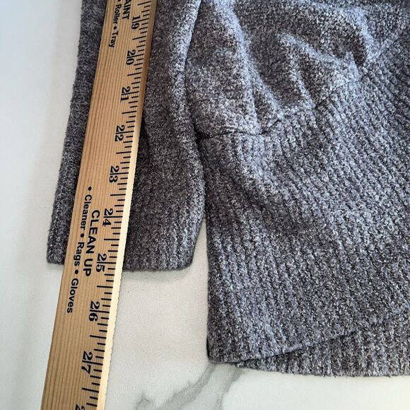 Barefoot Dreams Cozychic Lite Circle Cardigan Size M Purple Open Front Pockets - Picture 6 of 11